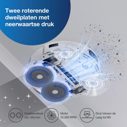 Oveon® -  T10 PLUS Robotstofzuiger en Mop Combo